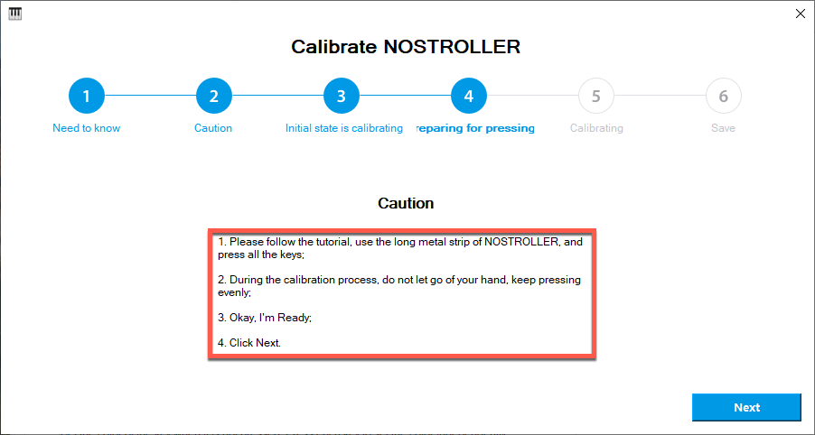 Calibration step 6