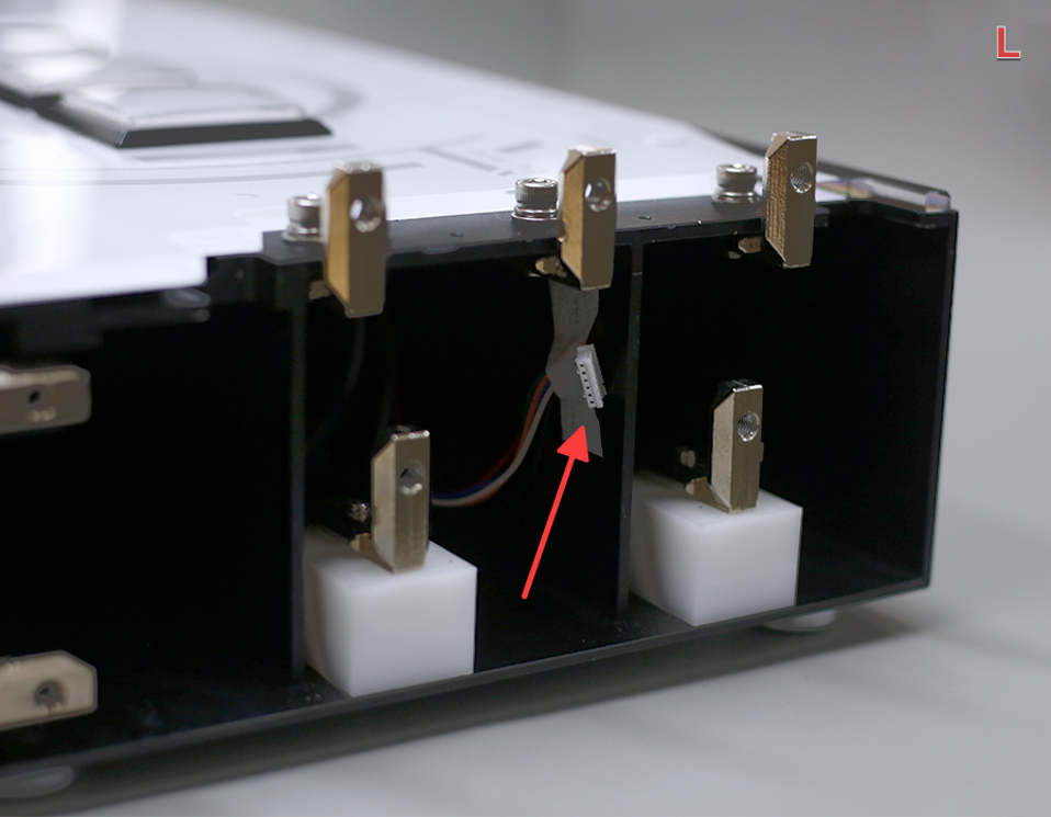 Locate left connector