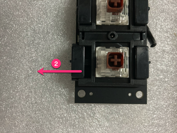 リミットブロック取り外し 2
